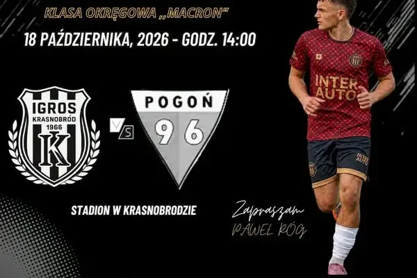 Igros Krasnobród zmierzy się z Pogonią 96 Łaszczówka w 11. kolejce