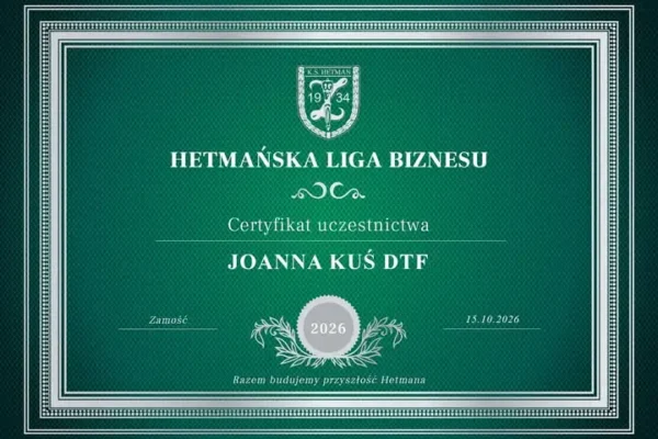 Direct-To-Film Joanna Kuś dołącza do Hetmańskiej Ligi Biznesu