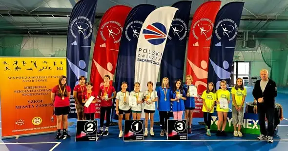 Zamość: Miejskie Igrzyska w Badmintonie – wszystkie reprezentacje na podium