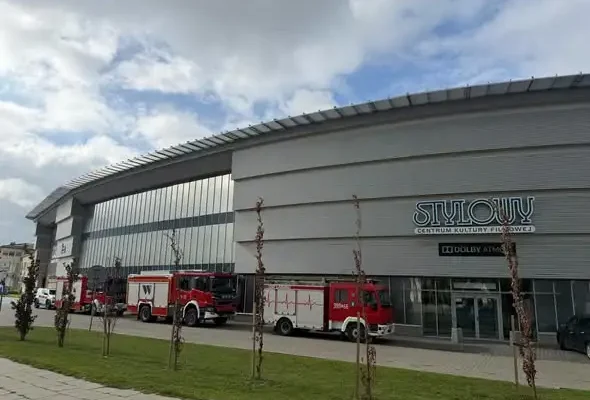 Ćwiczenia strażackie w CKF Stylowy Zamość – sprawdzian procedur ewakuacyjnych
