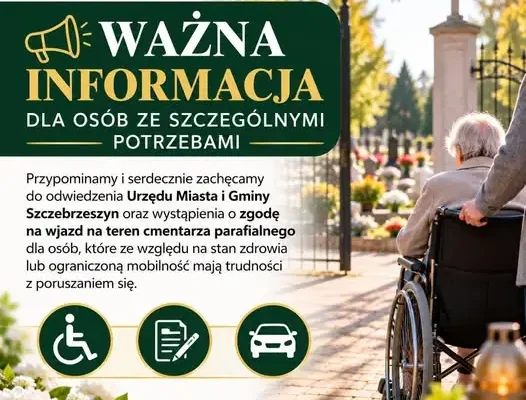 Szczebrzeszyn: osoby z niepełnosprawnościami mogą ubiegać się o wjazd na cmentarz