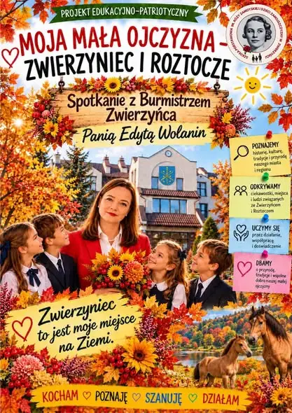 Młodzi reporterzy z wizytą u Burmistrz Zwierzyńca – lekcja samorządu i patriotyzmu