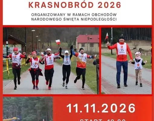 Krasnobród zaprasza na IV Bieg Niepodległości – 108 km dla 108. rocznicy