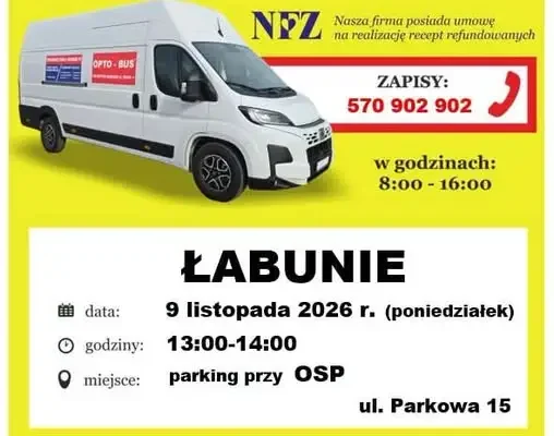 Bezpłatne badanie wzroku w Łabuniach – 9 listopada 2026