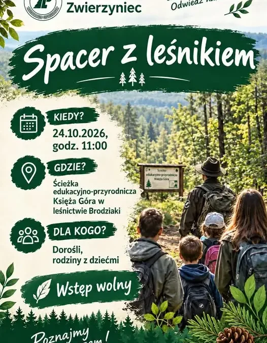 Spacer z leśnikiem na Księżej Górze – poznaj tajniki pracy leśnika