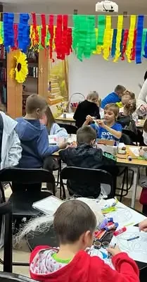 Uczniowie klasy 2c odkrywali folklor na Nocy Bibliotek w Zamościu