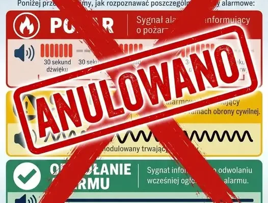 Odwołano próbny alarm syren w Lublinie – WCZK zmienia plany