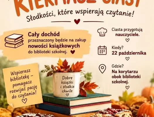 Krasnobród: kiermasz ciast w bibliotece szkolnej już 22 października