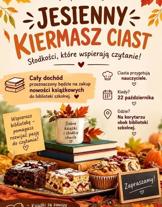 Krasnobród: kiermasz ciast w bibliotece szkolnej już 22 października