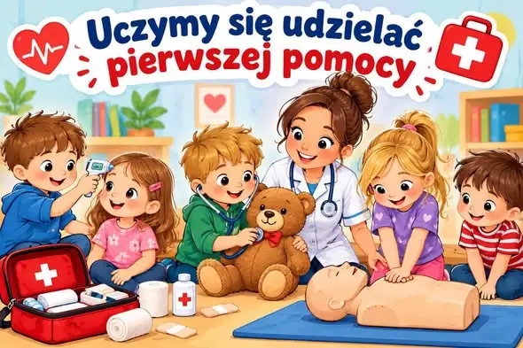 Przedszkolaki z Zawiercia uczą się pierwszej pomocy