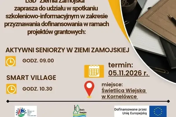 Gmina Nielisz zaprasza na szkolenie o grantach: Włączenie społeczne seniorów i Smart Village