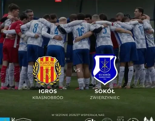 Derby beniaminków w Krasnobrodzie – Sokół Zwierzyniec zmierzy się z Igrosem