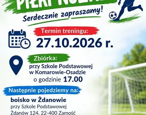 Trening piłki nożnej dla dzieci z Drużyną Legionka – 27 października