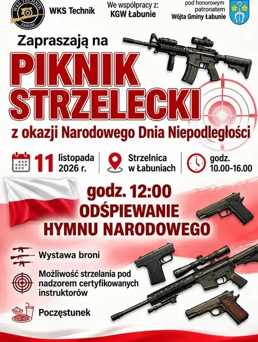 Strzelnica w Łabuniach zaprasza na aktywne świętowanie 11 listopada