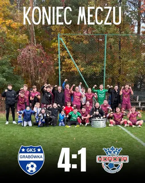 GKS Grabowka rozgromiła Koronę Dobrzyniewo Duże 4:1