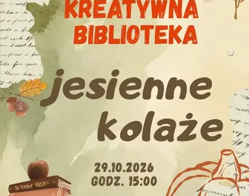 Jesienne kolaże w bibliotece w Nieliszu – zapisy trwają