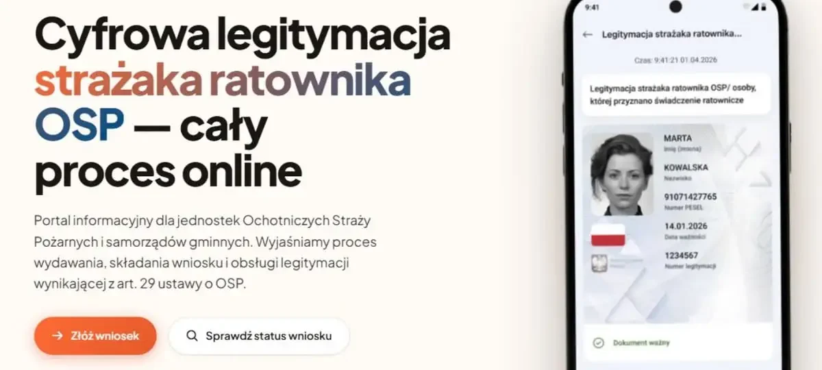 Cyfrowa legitymacja strażaka OSP – ruszył proces rejestracji