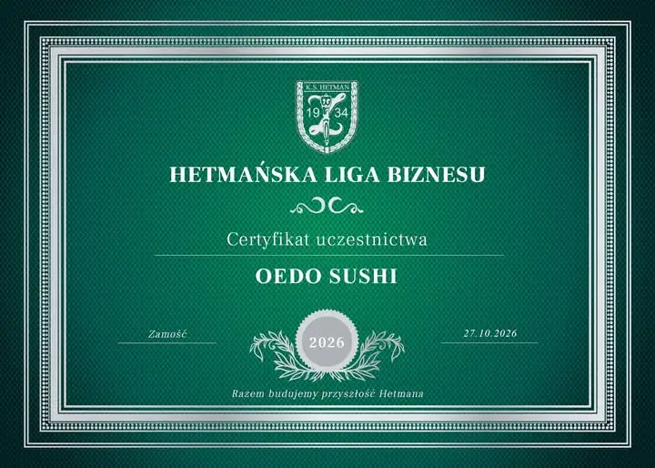 Oedo Sushi Zamość dołącza do Hetmańskiej Ligi Biznesu