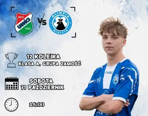 Olimpia Miączyn zagra w sobotę z liderem – Unią Hrubieszów