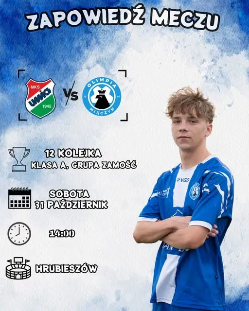 Olimpia Miączyn zagra w sobotę z liderem – Unią Hrubieszów